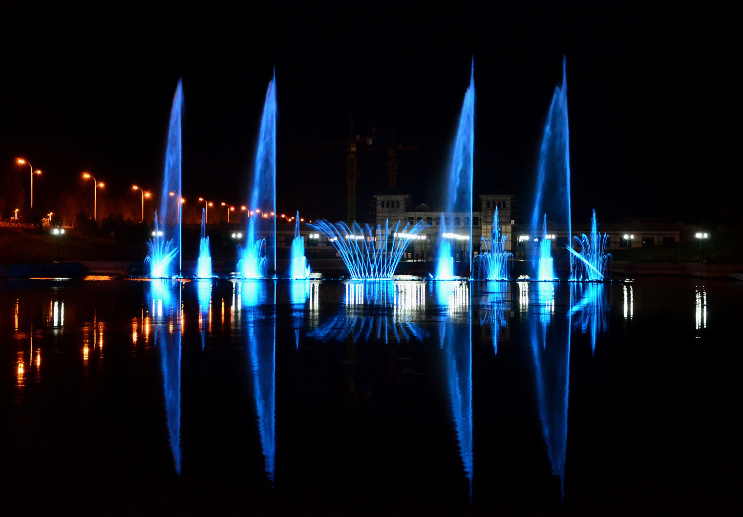 鸡西穆棱河音乐喷泉